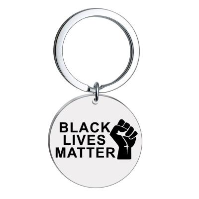 China Advertising Hot Selling Ready To Ship Black Lives Matter Custom Metal Main Chain Zamac Main Chain Holder for sale