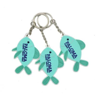 China Factory Custom PVC Key Chain 3D Silicone Sporty Rubber Soft Keychain PVC Rubber Key Chain for sale