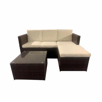 China Minimalist Rattan Corner Sofa With Hidden Storage for sale