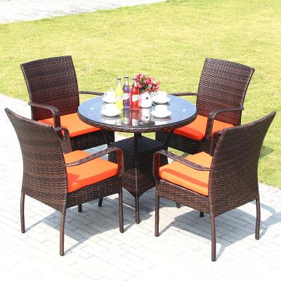 China Traditional Rattan Table Wholesale Rattan Tea Table Set In Garden Or Indoor for sale