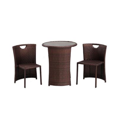 China Wholesale Minimalist Factory Rattan Garden Set Table and Chairs for sale