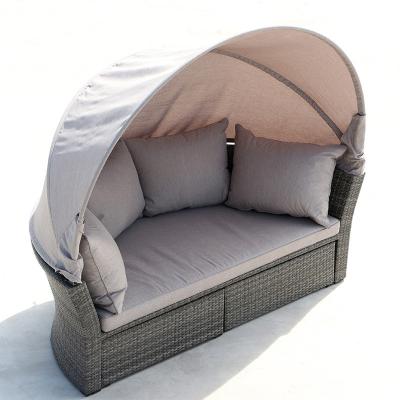 China Contemporary Outdoor Swing Pool Garden Sofa Chair Rattan Day Bed Garden Beach Chair for sale