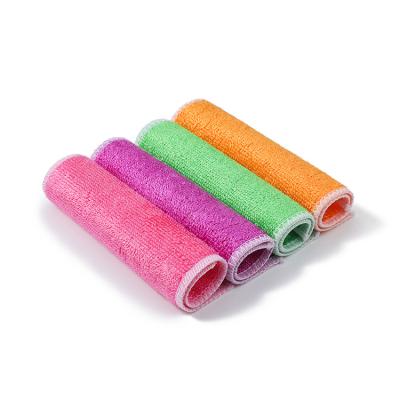 China Sustainable Custom Microfiber Rags Absorbent Cleaning Cloth Towel for sale