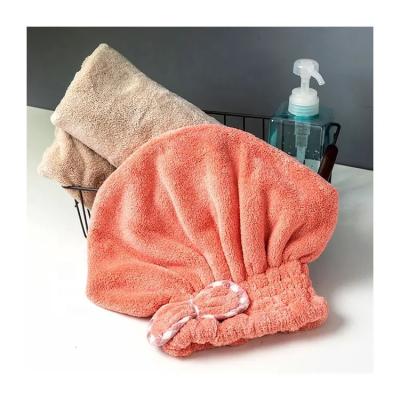 China Hair Dryer Hat Microfiber Hair Wrap Towels Microfiber Hair Turban QUICK DRY Quick Towel for sale