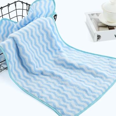 China QUICK DRY Microfiber Face Towels Water Ripple Towel / Face Towel Cloth Hand Water for sale