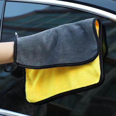 China Sustainable Microfiber Cleaning Towel Car Cleaning Towel Coral Fleece Washing Towel for sale