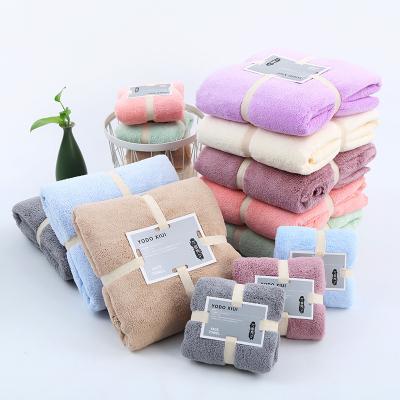 China High quality child safe set of 2 pieces of custom hand towels and face bath towels set for sale