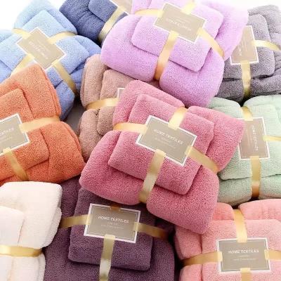 China OEM Child Safe Manufacturers Wholesale Cheap Coral Fleece Face Bath Towel Set Good Quality Cheap Prices for sale