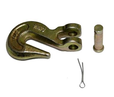 China US Heavy Industry Cargo Grade 70 Galvanized Chain Link Clevis Grab Down Hook for sale