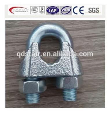 China Repairing Wire Rope Din 741 Malleable Wire Rope Clip , Wire Rope Clamp In Rigging Hardware for sale