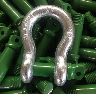 China Marine Fittings High Quality Rigging Hardware Galvanized G210 Anchor Shackle for sale