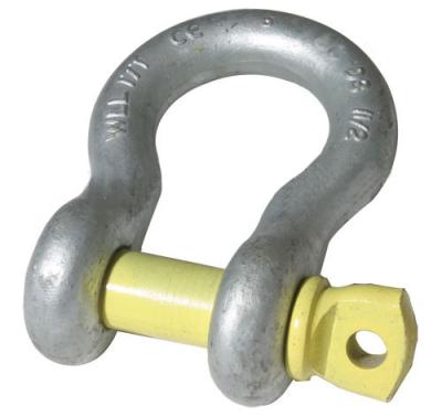 China Iron Hot Dip Galvanized US Carbon Steel Drop Forged Screw Pin Anchor Bow Shackle G2130 Standard Bow Shackle for sale