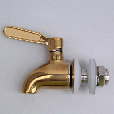 China Metered Cooler Replacement Tomlinson Faucets Gold Water Pin Tap Dispenser Valve 16mm for sale