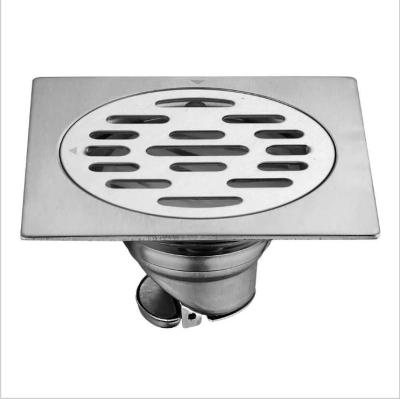 China Stainless steel modern square bathroom khtapa sanitary floor drain for sale