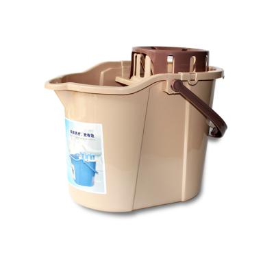 China Durable Large Capacity Plastic Mop Bucket With Wringer Mop Bucket Home Floor Cleaning for sale