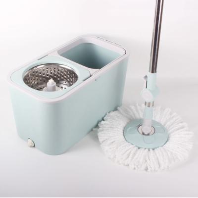 China Sustainable Magic Household Microfiber Floor Dusting Hand Pressure Mop And Bucket Cleaning Set for sale