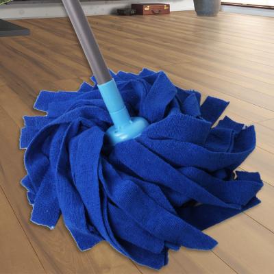 China 2022 Viable New Online Floor Cleaner Refill Magic Pad Wire Head Strip Microfiber Wet Round Small Mop For Canton Supplier for sale