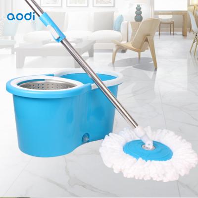 China Sustainable low price 360 ​​rotating clean magic mop with clenaning bucket set floor compression bucket online supplier for sale