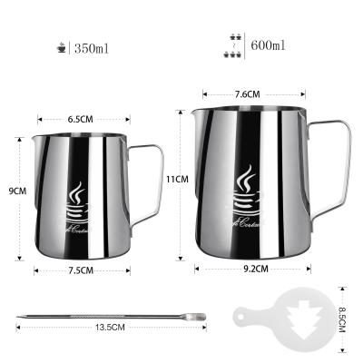 China High Quality Sustainable Stainless Steel Coffee Milk Foam Garland Cup Te for sale