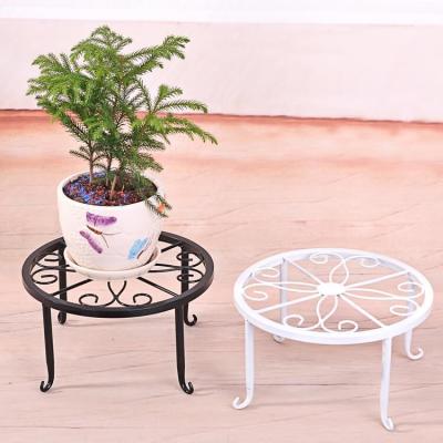 China Modern Single Decorative Wrought Iron Flower Stand Plant Stand for sale