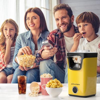 China Easy Operation Caramel Popcorn Machine Yellow Family Small Practical Popcorn Machine for sale