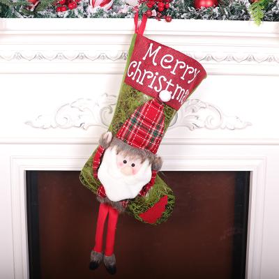 China Funny handmade Christmas ornaments and elaborate Christmas stockings for children to prepare New Years candy and Christmas gifts for sale