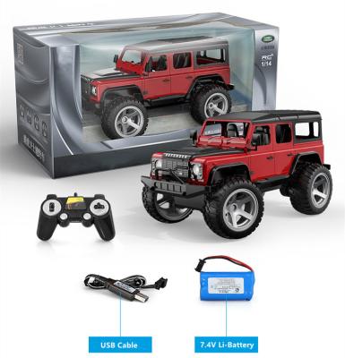 China RC Model OEM ODM 1:14 2.4G 7.4V/500mAh High-speed Climbing Off-Road Four-wheel Drive RC Car Toys Radio Remote Control For Kids for sale