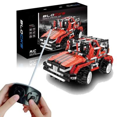 China Electronic Electric Remote Control Toy 438pcs 4CH Legos Blocks Set Building Blocks Car With USB Cable Bricks Car Wholesale OEM ODM for sale