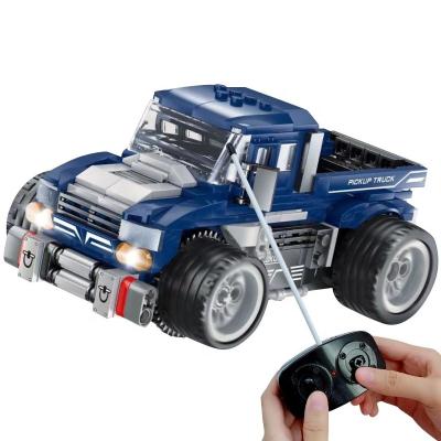 China Wholesale 315 OEM ODM Toy RTS PCs RC 2.4G 4WD Electronic Pickup Truck Toy Truck Bricks Car Toy Remote Control Set Kids for sale