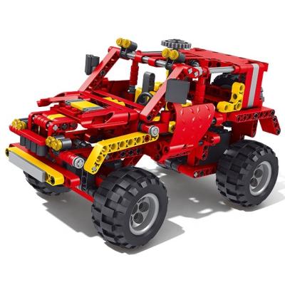 China Toy Wholesale 409pcs Rubbing Power Stem Car Legoing Bricks Car DIY Building Blocks Building Blocks Set Toy Racing Building Toy Car for sale