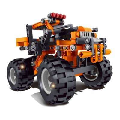 China Wholesale DIY TOY RTS ODM 284pcs OEM ODM 284pcs Pull Back Block Car Kids DIY Bricks Car Power Building Toy Blocks Set for sale