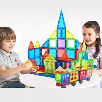 China 2021 Hot Building Toy Amazon Toys 60Pcs Diy Magnetic Building Block Educational Magnet Tiles Set Magnet Toys For Kid for sale