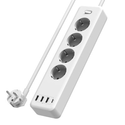 China Residential / Multi-Purpose Multi-Purpose Extension Outlet Socket Power Bar Surge Protector Multi Power Strip With USB for sale