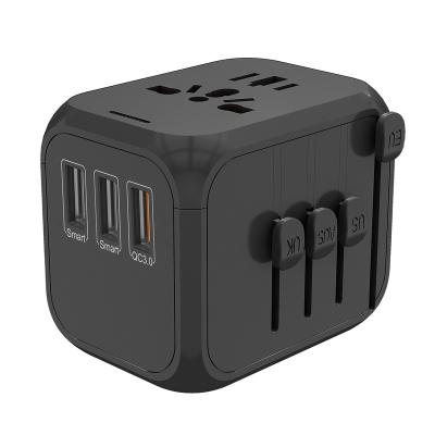 China Universal Travel Adapter with USB Port World Travel Adapter Converter Universal USB Travel Adapter with Dual USB Charger for sale