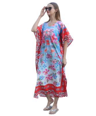 China Breathable Professional manufacturer wholesale loose dress casual and comfortable ladies robe beach dress for sale