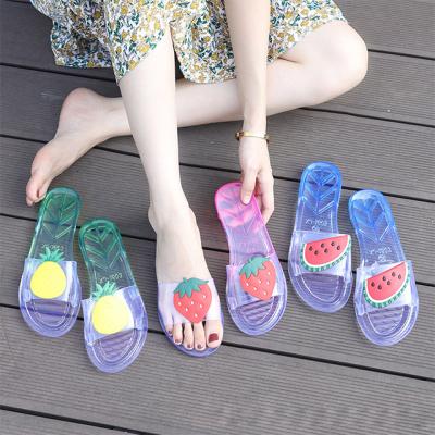 China Fashion Trend HY51 PVC Beach Sandals Comfortable Women's Slippers Wholesale Eco-Friendly Women's Slippers for sale