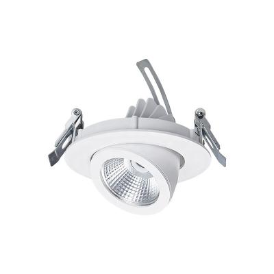 China Adjustable light steering factory customs lead gimbal led 6 inch cob downlight 30w led sopt led light housing for sale