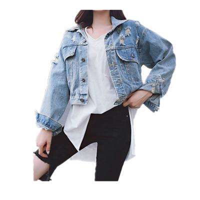 China QUICK DRY QUICK DRY jeans blazer distressed jeans jacket embroidery for sale