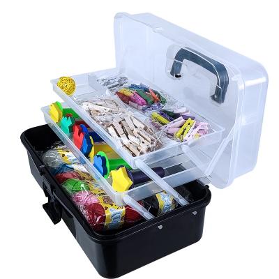 China 13 Inch Sustainable Organizer Multipurpose Plastic Storage Box And Craft Box for sale