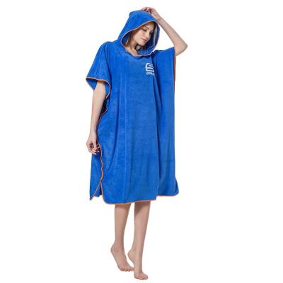 China Hooded Super Absorbent Wetsuit Adults Changing Towel QUICK DRY Poncho Towel Beach Surf Poncho With Hood For Adults Changing Poncho for sale