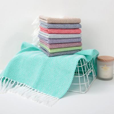 China 100% Cotton Kitchen Hand Towel Tea Towel Eco-Friendly Turkish Washcloth Wholesale Towel QUICK DRY for sale