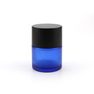 China 5ml 50ml 70ml 110ml Cosmetic Custom Clear Blue Pharmacy Jars Flower Herb Food Container Child Resistant Concentrate Pot for sale