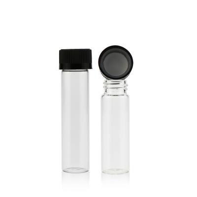 China Custom Glass Essential Oil Seed Packaging Empty Screw Cap Bottles Pre Roll Common Glass Tubes For Prerolls for sale