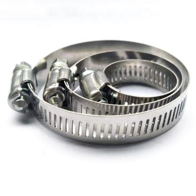 China American Stainless Steel B Worm Drive Line Clamps Hose Clamp Tube Piercing High Pressure Hose Clamps for sale