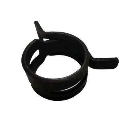 China CQXZ Iron Spring Hose Clip Black Metal Spring Clips Pipe Hose Clamp Automotive Hose Clamp for sale