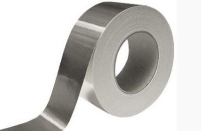 China Adhesive tape industrial aluminium foil roll 8011 O one side bright ID 152.4 for sale