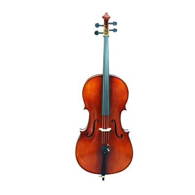 China 2022-Professional Cello natural bright color tiger pattern solid wood4/4 flawless performance for sale