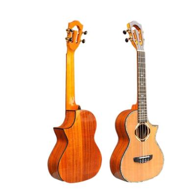 China Cedar Smiger Solid Cedar Ukulele K33s-27 21inch Soprano Ukulele Solid Rosewood 4 Strings Cutaway Koa Hawaii Ukulele for sale