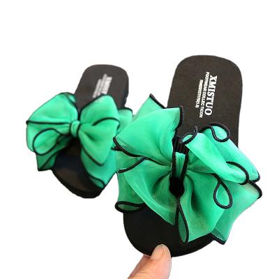 China New Girl's Summer Anti-slippery Baby Sandals For Girls Slippers Summer Princess Shoes Bow Slip Beach Shoes Kids Sandals for sale