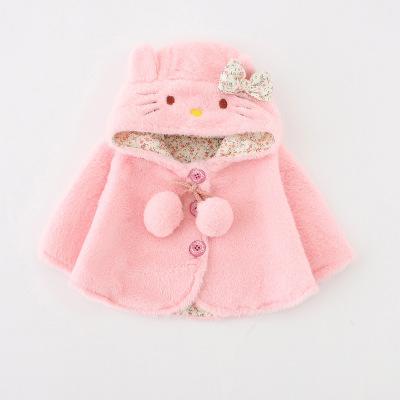 China 2020 new children's coats children's sustainable autumn winter outwear thickly fur cotton babies winter hooded coat for sale